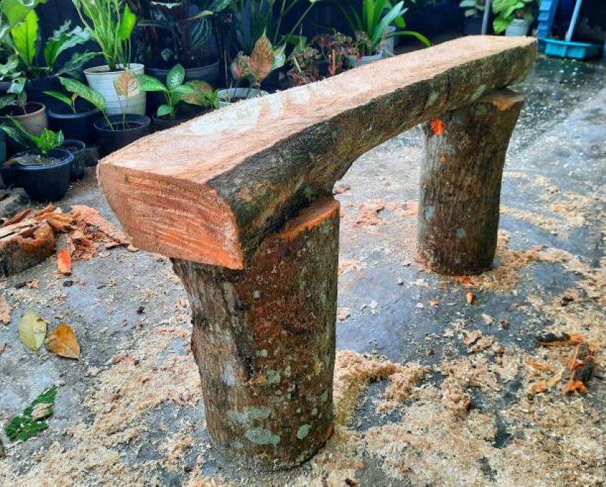 Mangohouten bank: kies hard hout, maar let op zitdiepte