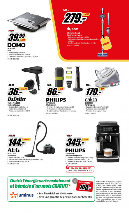 Media Markt Dépliant 03.01.2024