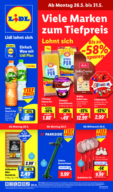 Lidl Angebote ab 26.05.25 bis 31.05.25