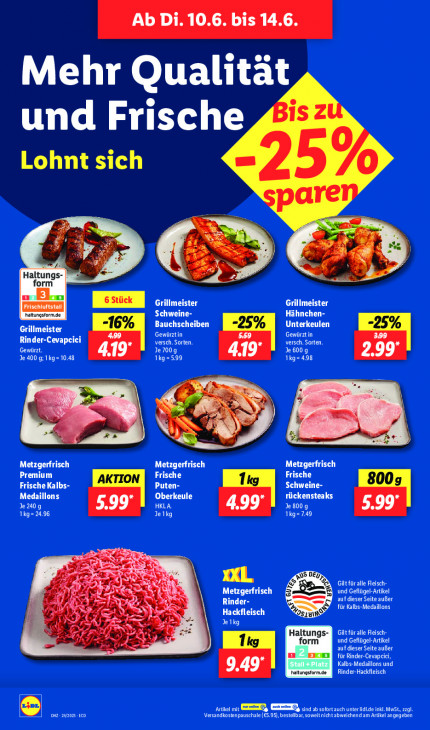 Lidl Angebote ab 10.06.25 bis 14.06.25