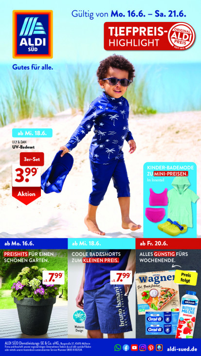 Aldi Süd Angebote ab 16.06.25 bis 21.06.25