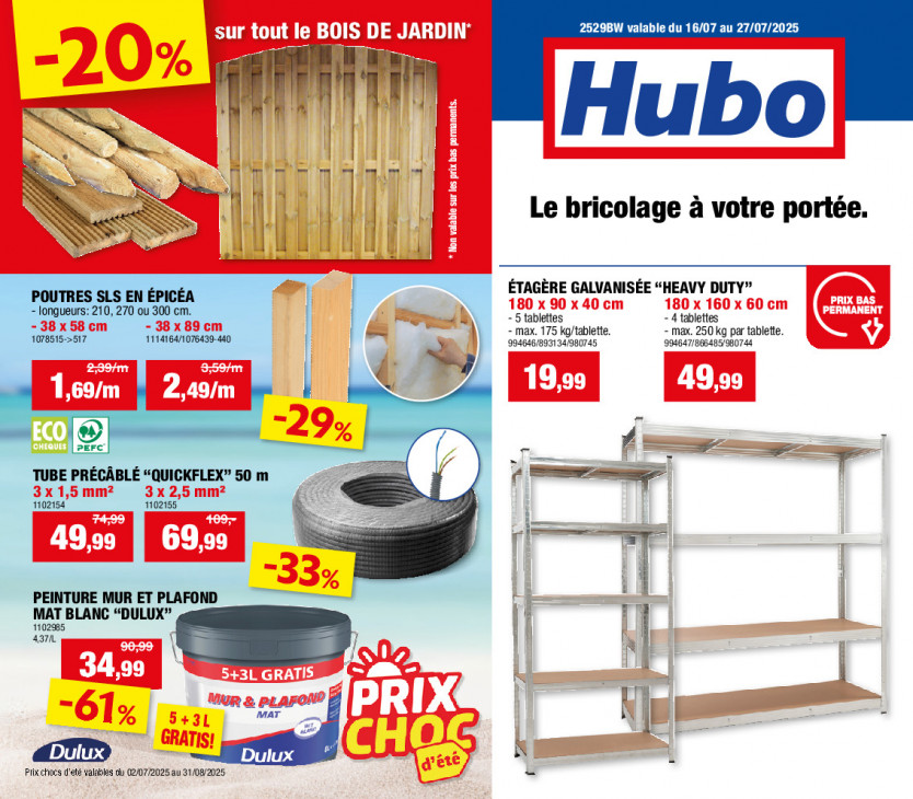 Hubo Dépliant 16.07.2025