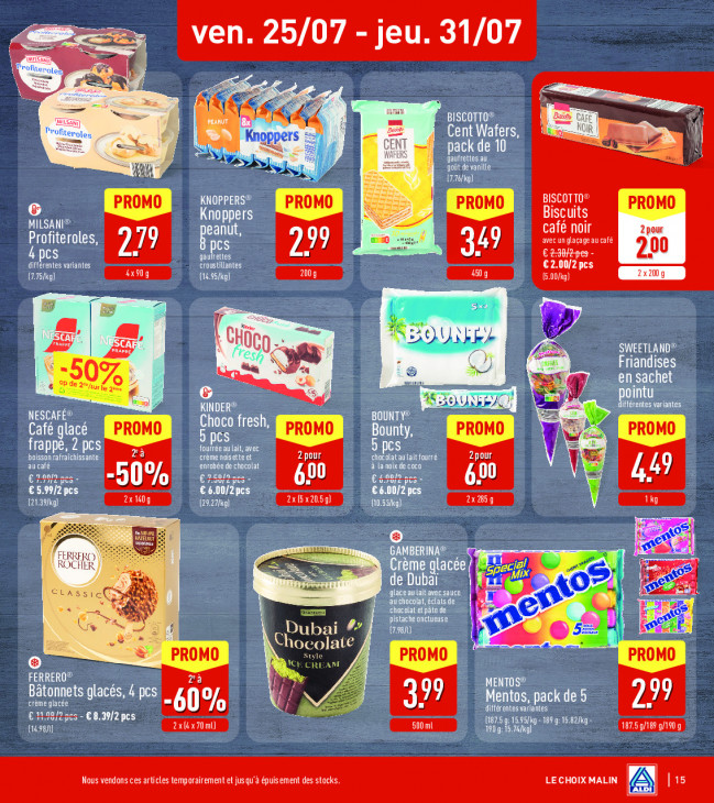 Aldi Dépliant 22.07.2025