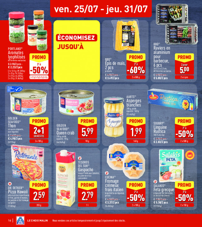 Aldi Dépliant 22.07.2025