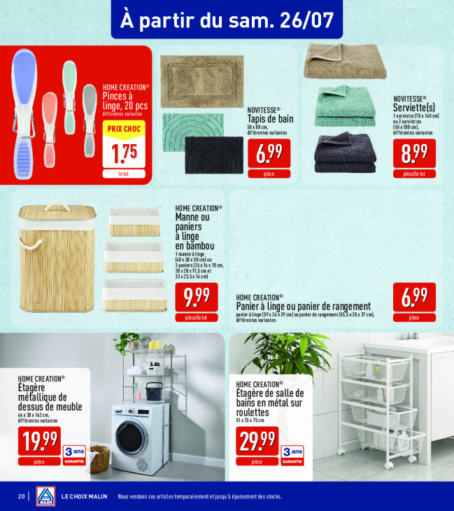 Aldi Dépliant 22.07.2025