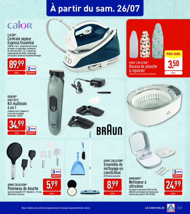 Aldi Dépliant 22.07.2025