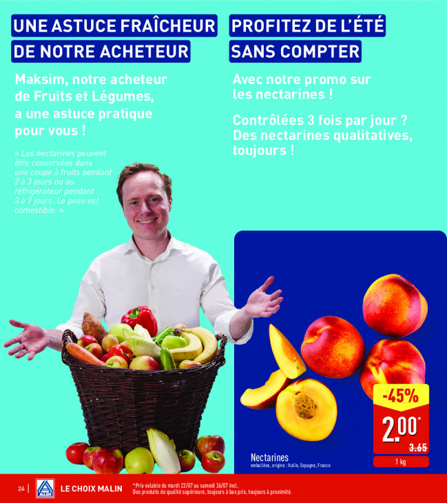 Aldi Dépliant 22.07.2025