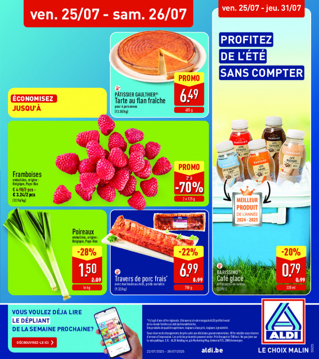 Aldi Dépliant 22.07.2025