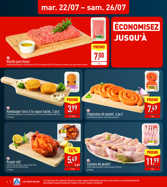 Aldi Dépliant 22.07.2025