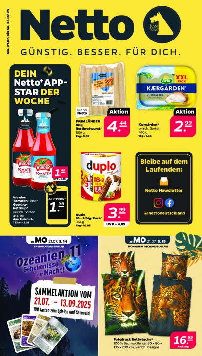 Netto Angebote ab 21.07.25 bis 26.07.25