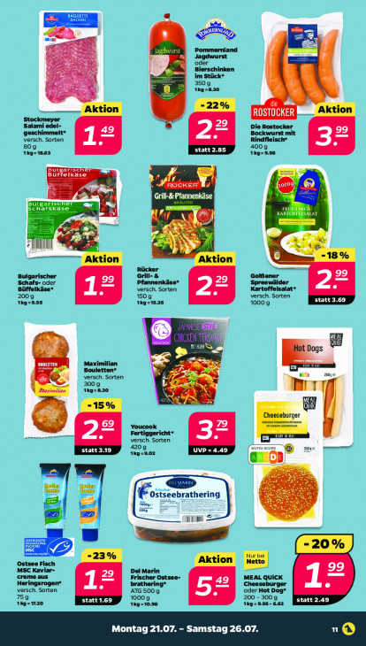 Netto Angebote ab 21.07.25 bis 26.07.25