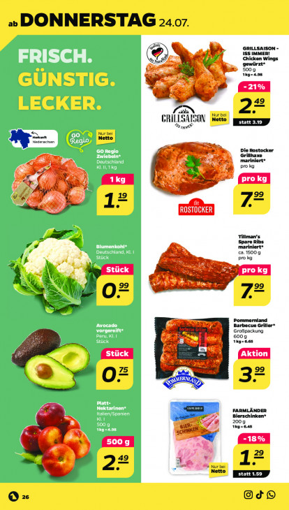 Netto Angebote ab 21.07.25 bis 26.07.25