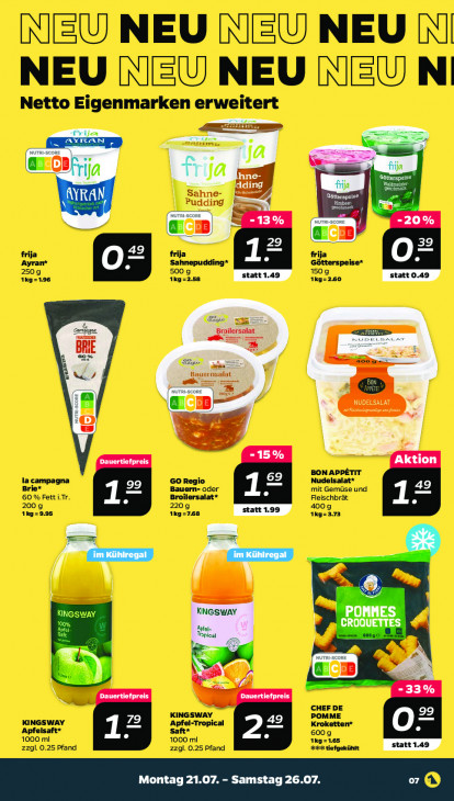 Netto Angebote ab 21.07.25 bis 26.07.25