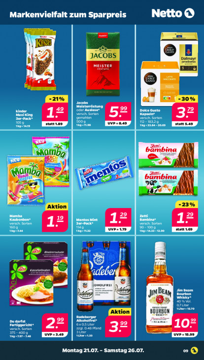 Netto Angebote ab 21.07.25 bis 26.07.25