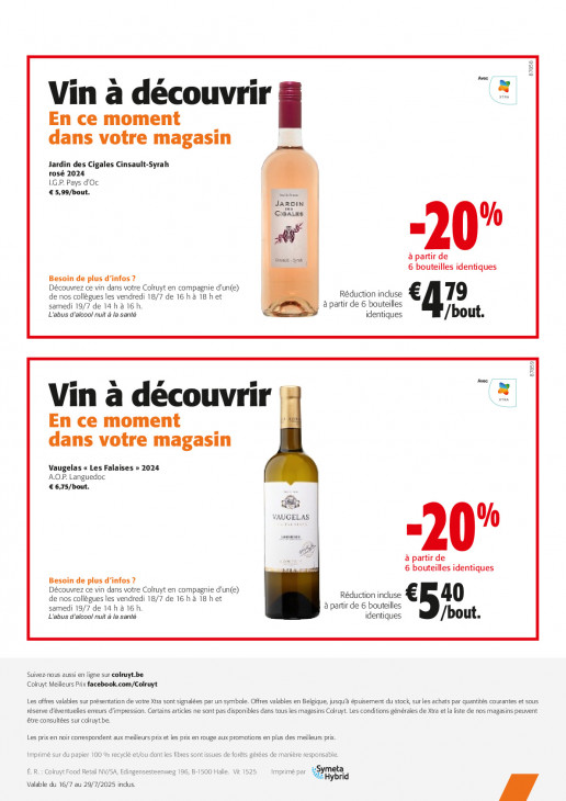 Colruyt Dépliant 16.07.2025
