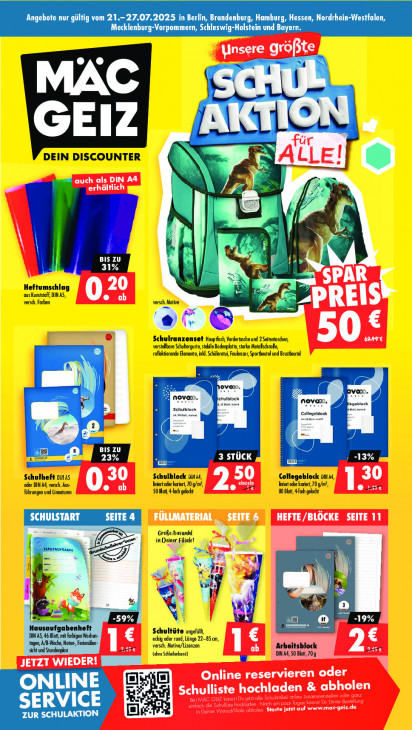 Mäc Geiz Angebote ab 21.07.25 bis 27.07.25