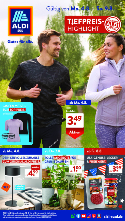 Aldi Süd Angebote ab 04.08.25 bis 09.08.25