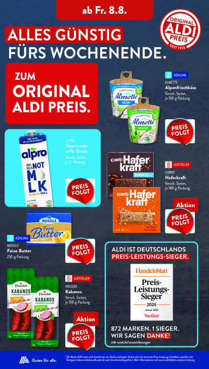 Aldi Süd Angebote ab 04.08.25 bis 09.08.25