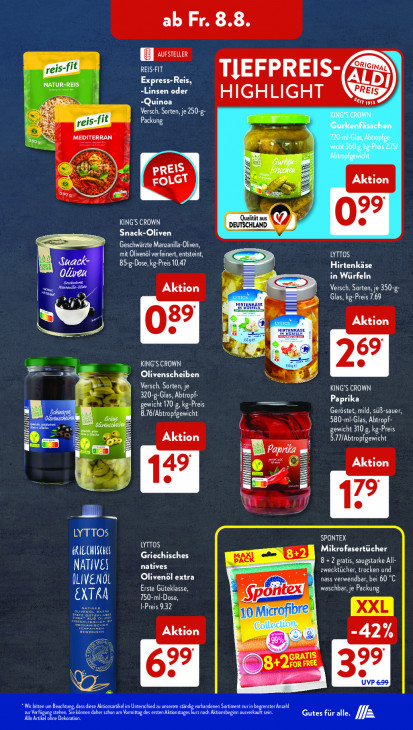 Aldi Süd Angebote ab 04.08.25 bis 09.08.25