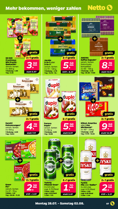 Netto Angebote ab 28.07.25 bis 02.08.25