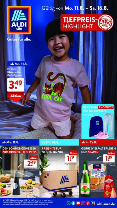 Aldi Süd Angebote ab 11.08.25 - bis 16.08.25