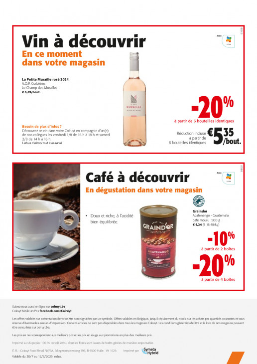 Colruyt Dépliant 30.07.2025