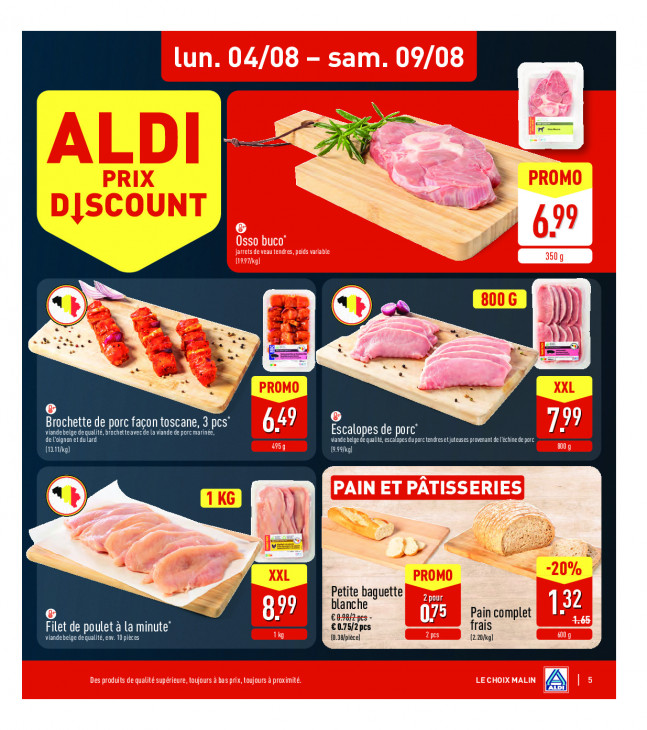 Aldi Dépliant 04.08.2025
