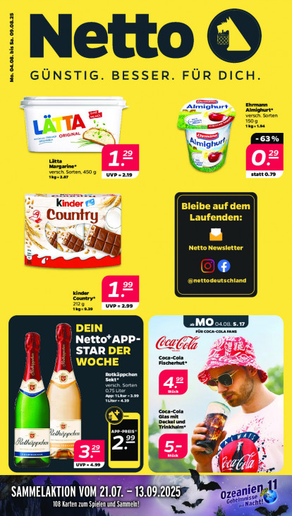 Netto Angebote ab 04.08.25 - bis 09.08.25