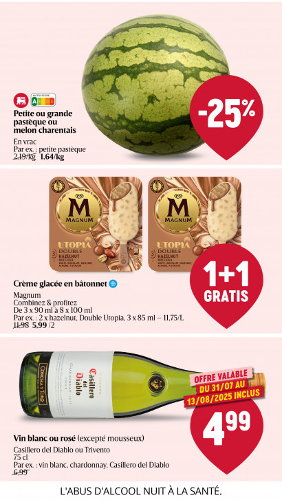 Delhaize Dépliant 31.07.2025