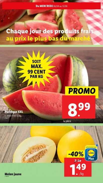 Lidl Dépliant 06.08.2025