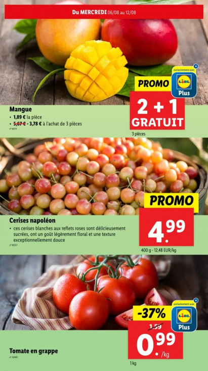 Lidl Dépliant 06.08.2025