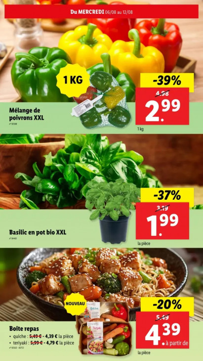 Lidl Dépliant 06.08.2025