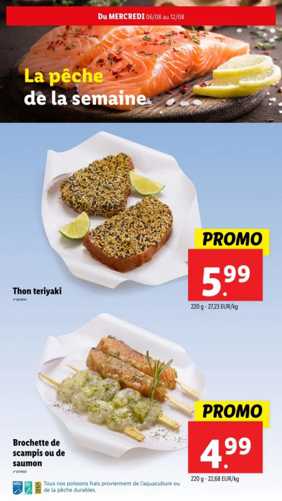 Lidl Dépliant 06.08.2025
