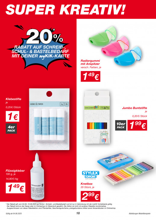 KiK Angebote ab 04.08.25 bis 09.08.25