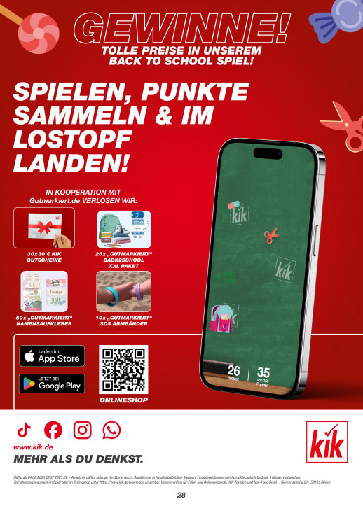 KiK Angebote ab 04.08.25 bis 09.08.25
