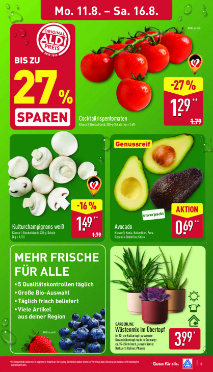 Aldi Nord Angebote ab 11.08.25 bis 16.08.25