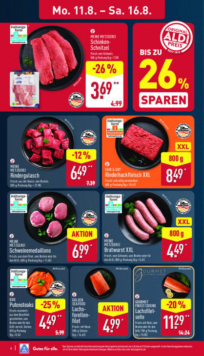 Aldi Nord Angebote ab 11.08.25 bis 16.08.25