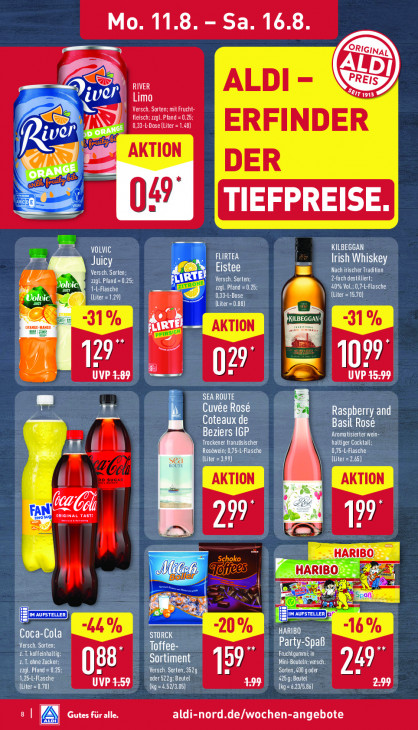 Aldi Nord Angebote ab 11.08.25 bis 16.08.25