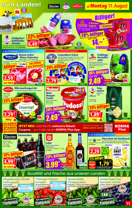 Norma Angebote ab 11.08.25 bis 16.08.25