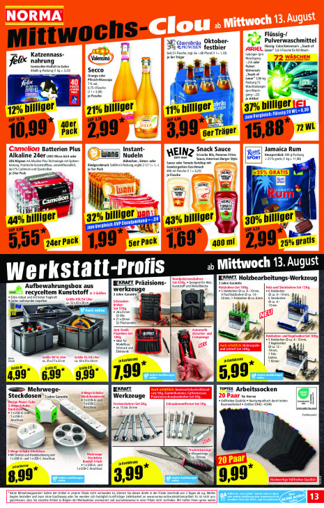Norma Angebote ab 11.08.25 bis 16.08.25