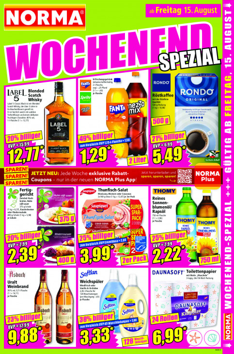 Norma Angebote ab 11.08.25 bis 16.08.25
