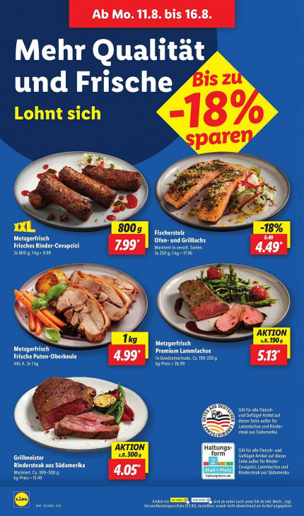 Lidl Angebote ab 11.08.25 bis 16.08.25