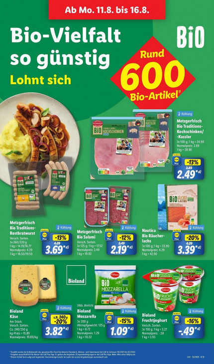 Lidl Angebote ab 11.08.25 bis 16.08.25