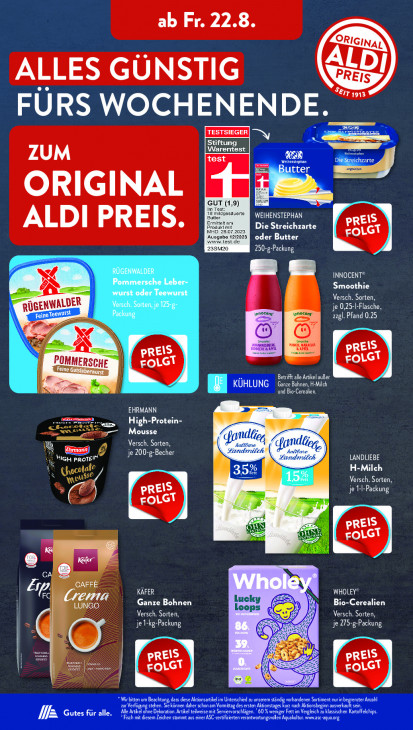 Aldi Süd Angebote ab 18.08.25 bis 23.08.25