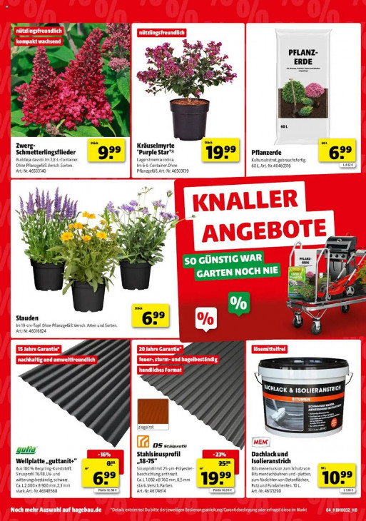 Hagebaumarkt Angebote ab 02.08.25 bis 09.08.25
