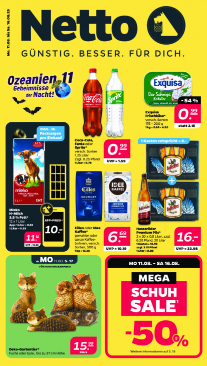 Netto Angebote ab 11.08.25 bis 16.08.25