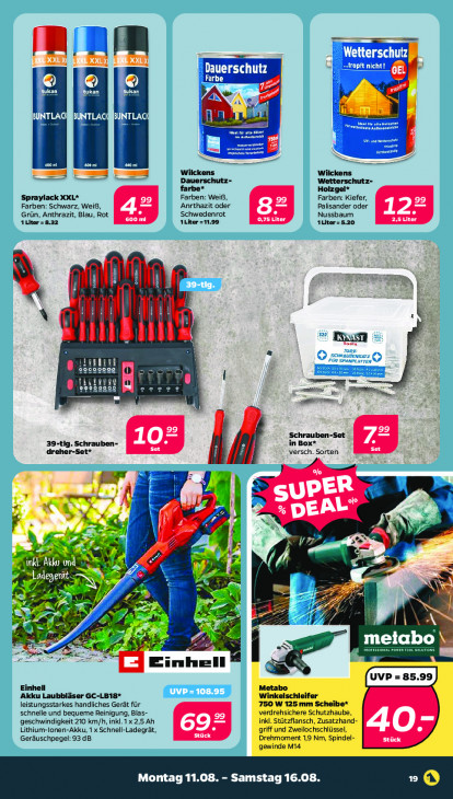 Netto Angebote ab 11.08.25 bis 16.08.25