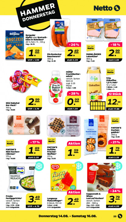 Netto Angebote ab 11.08.25 bis 16.08.25