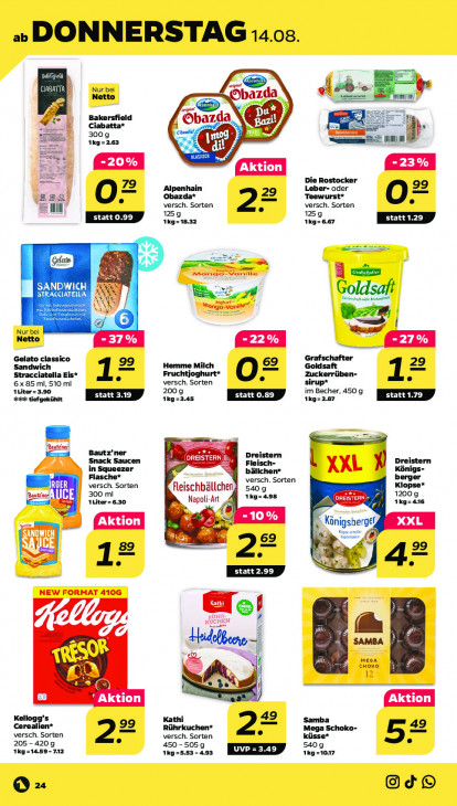 Netto Angebote ab 11.08.25 bis 16.08.25