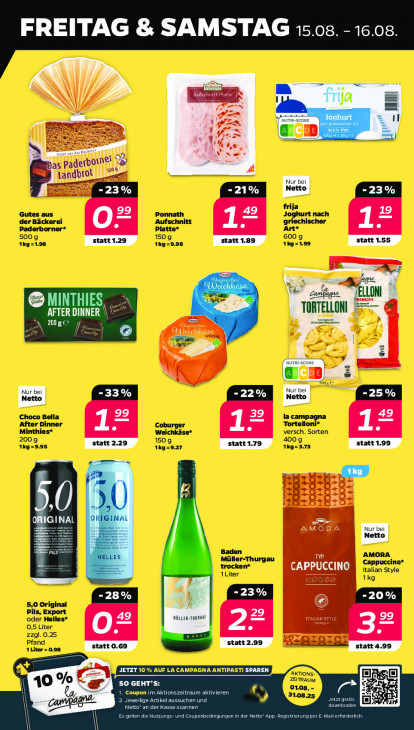 Netto Angebote ab 11.08.25 bis 16.08.25